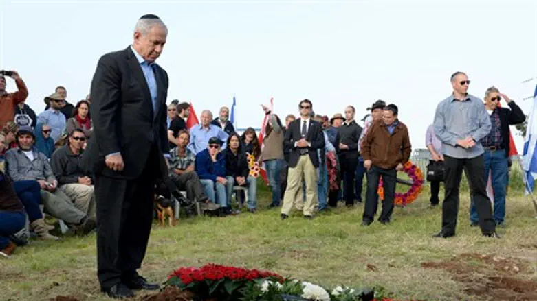 נתניהו בהלוויה