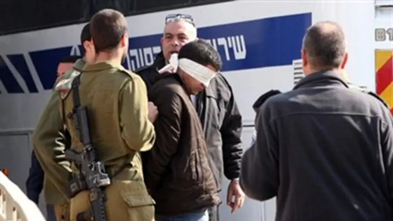 Terrorist being jailed (file)