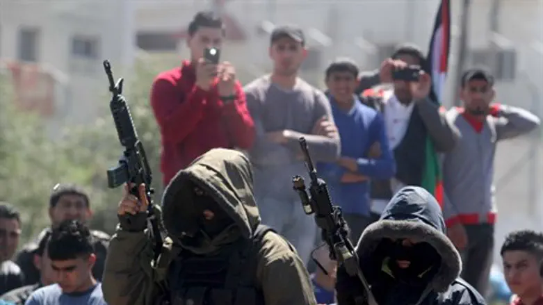 Funeral of three slain terrorists in Jenin