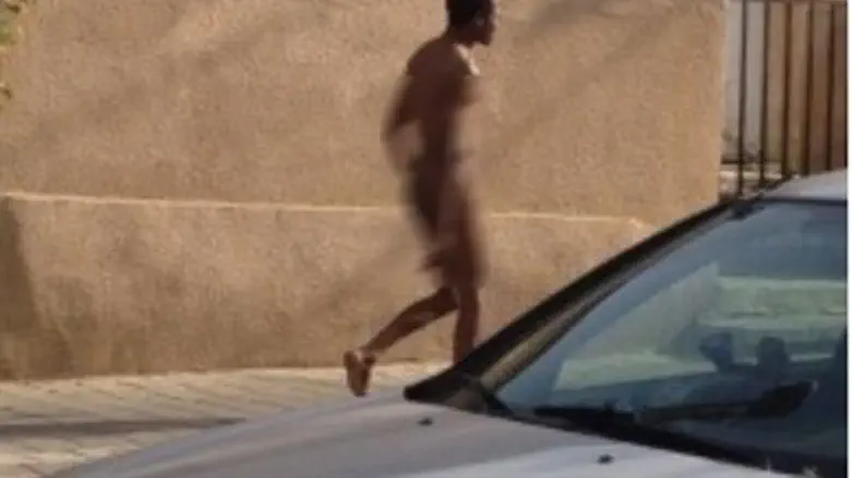 Illegal immigrant in Tel Aviv.