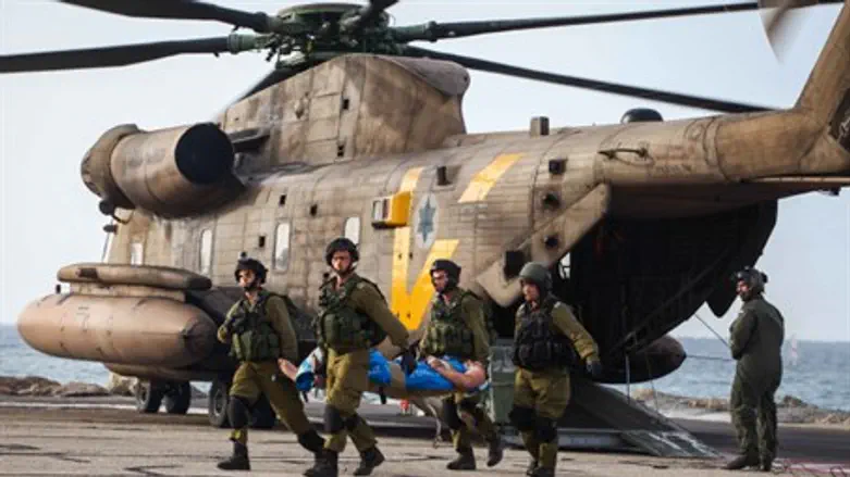 חייל חיילים לוחמים מסוק פצועים צה"ל