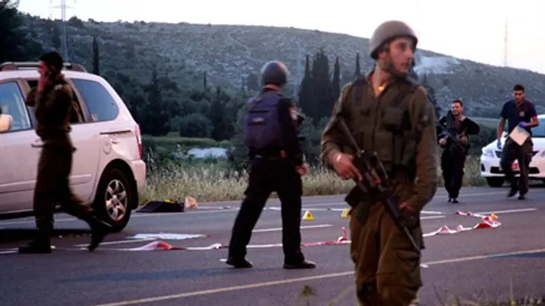Scene of terror attack near Hevron