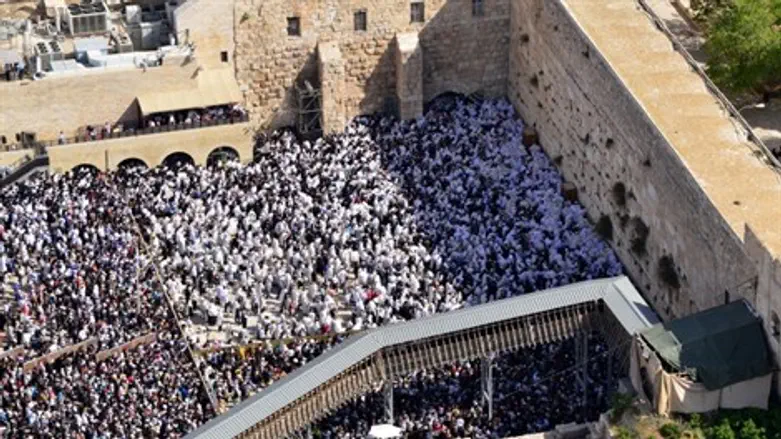 צילום אווירי של ברכת הכהנים