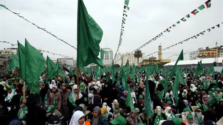 Hamas rally in Gaza City