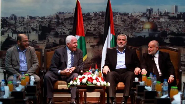 מפגש בין בכירי החמאס והפתח'