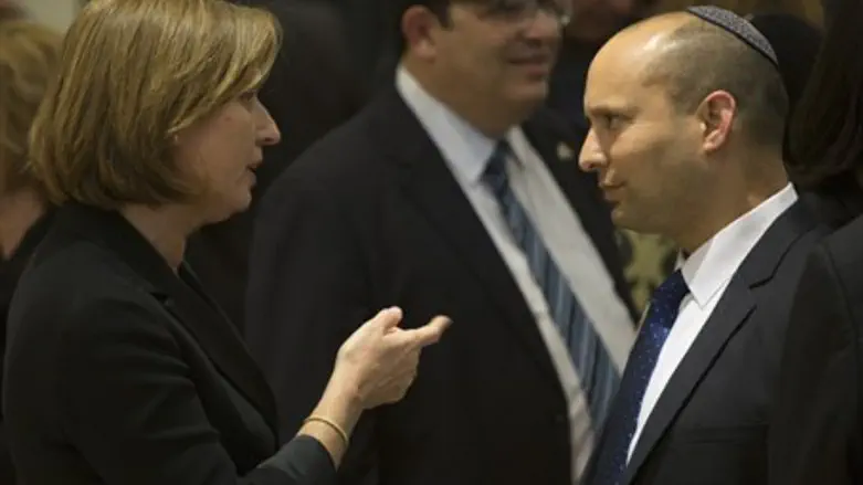 Tzipi Livni and Naftali Bennett