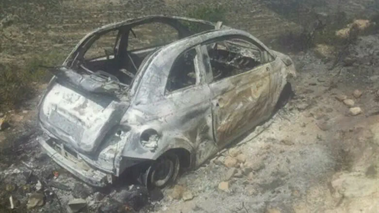 הרכב שנשדד בשומרון