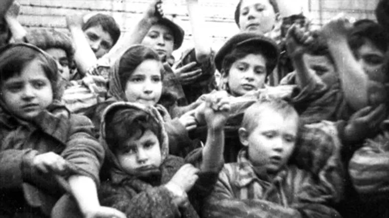 Young survivors of Auschwitz death camp show