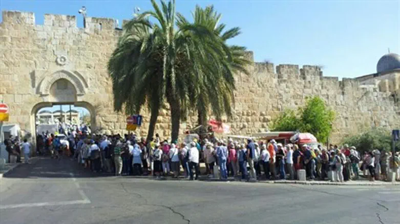התור הארוך להר הבית
