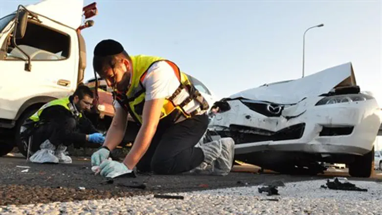 זירת התאונה