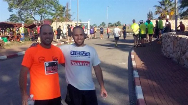 רצים לעמק. בסיום היום.