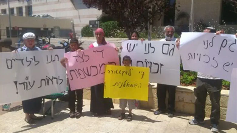 הפגנת המשפחות מול בית המשפט