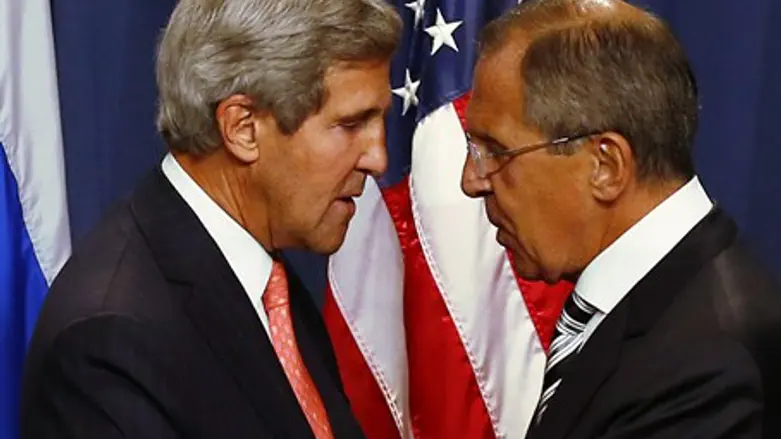 John Kerry and Sergei Lavrov