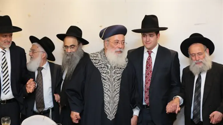 רבנים ואישי ציבור בשמחת שבע הברכות