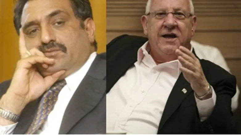 Bishara, left, Rivlin