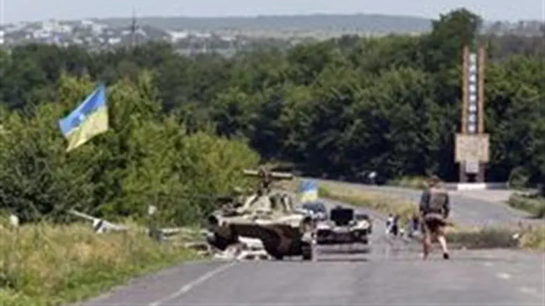 Украинский блокпост на востоке страны