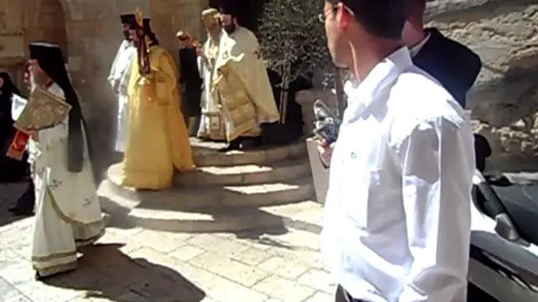 After Mass services at David's Tomb