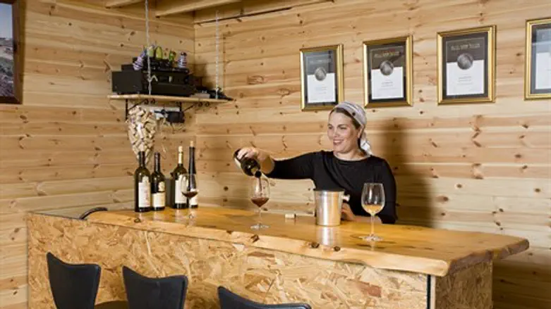 קוראת ספרות מקצועית על היין. בן סעדון