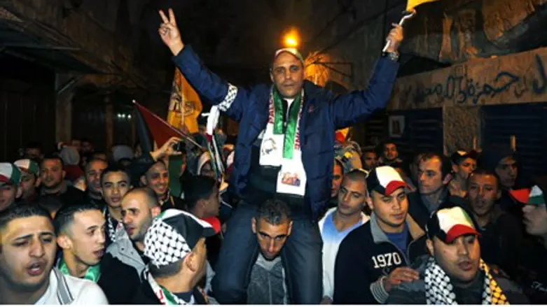 Freed terrorist in Jerusalem's Old City