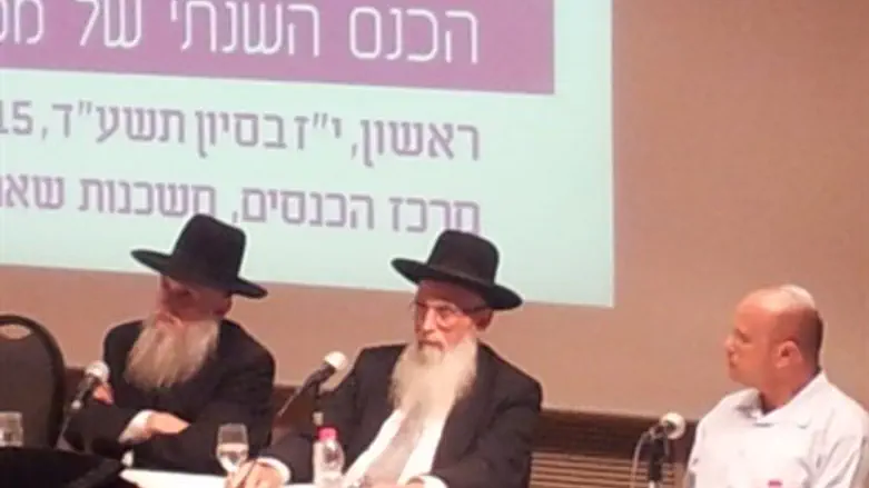 הרב אריאל, הרב דביר ומוטי לוי בכנס כת"ר