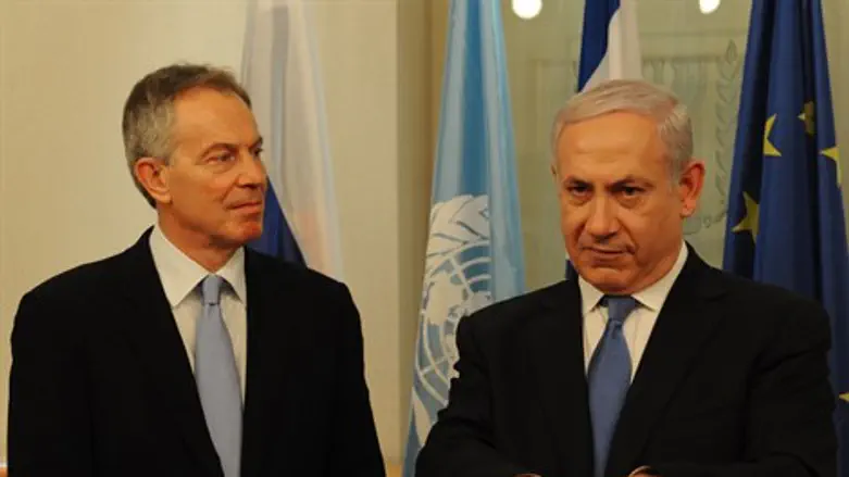 נתניהו ובלייר. ארכיון