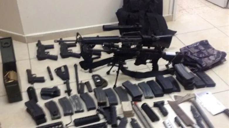 אמל"ח שנתפס הלילה