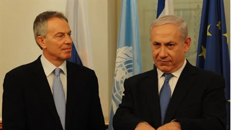 Биньямин Нетаньяху и Тони Блэр