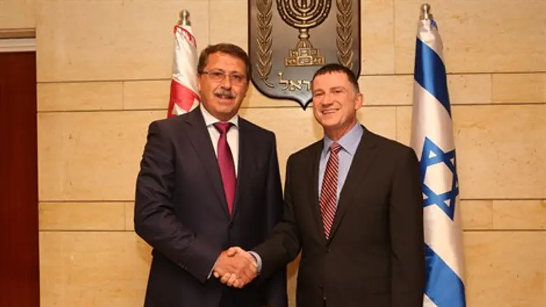 יו"ר הכנסת עם יו"ר הפרלמנט הסלובקי