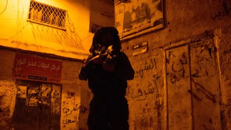 IDF night raid, Hevron (illustrative)