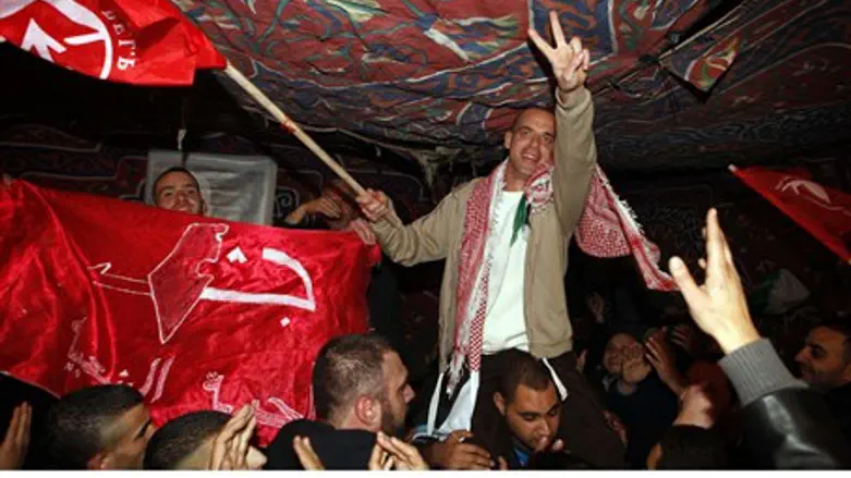 Shalit terrorist freed to Jerusalem (file)