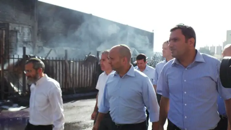 השר בנט בשדרות