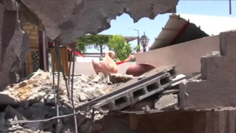 Результаты обстрела в Сдероте