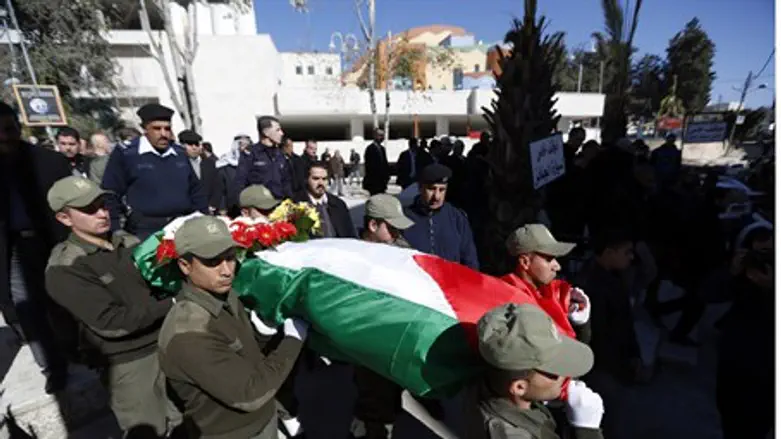 PA security forces escort Jamal al-Jamal's bo
