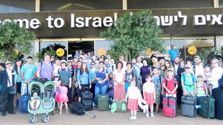 העולים בנתב"ג. הבוקר