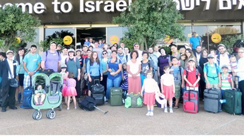 The new arrivals at Ben Gurion Airport