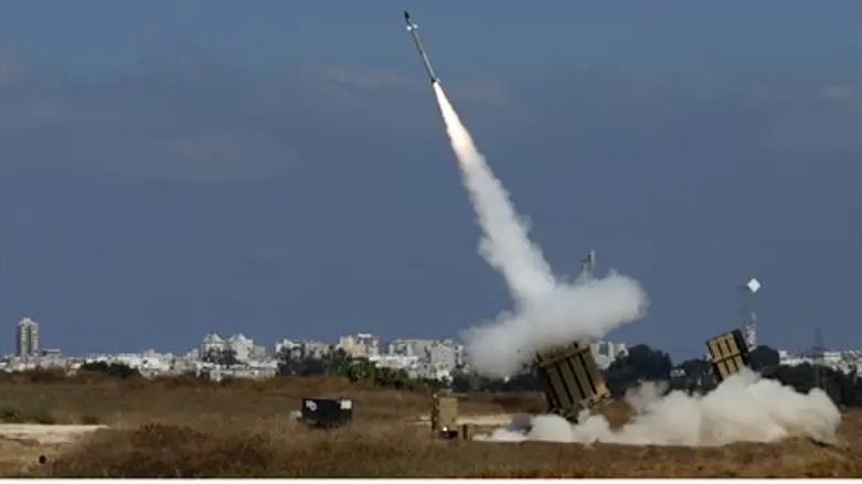 מערכת כיפת ברזל בפעולה