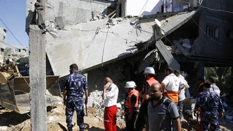 Hamas terrorist's home in Khan Younis after s