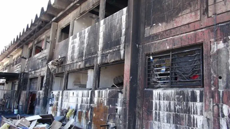 מפעל הצבע שנפגע בשדרות