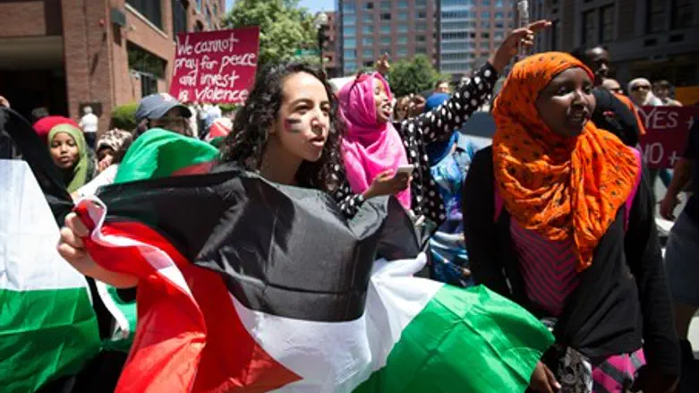 Anti-Israel protest outside Boston's Israeli
