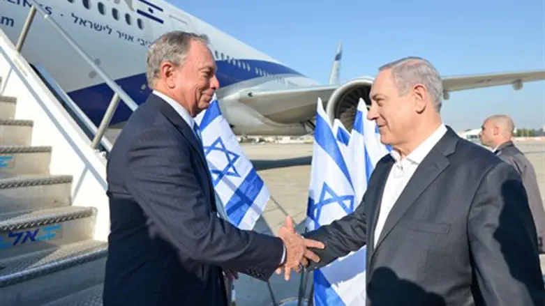 בנימין נתניהו ומייקל בלומברג