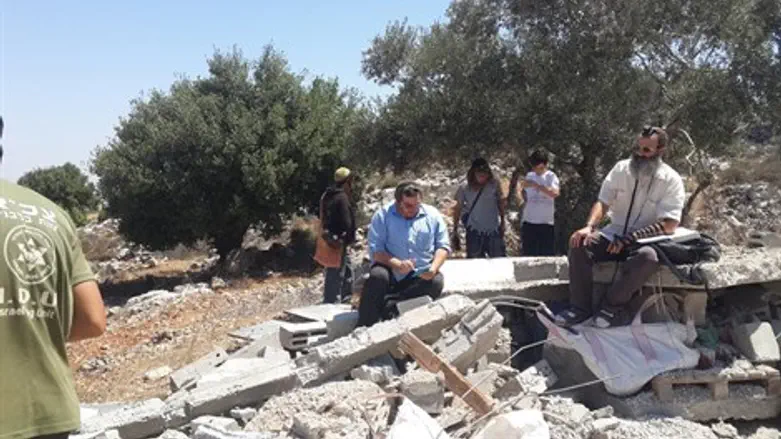 המבנה שנהרס