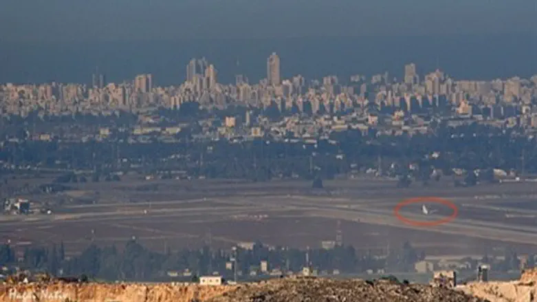 A view of Ben Gurion Airport froom Samari