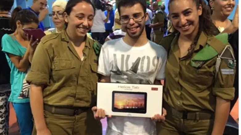 Handing tablets to children with special nee