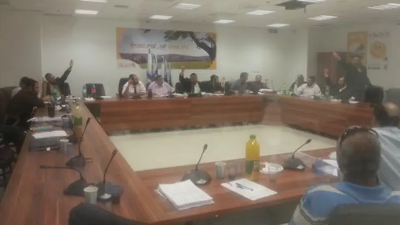 ההצבעה במועצת העיר