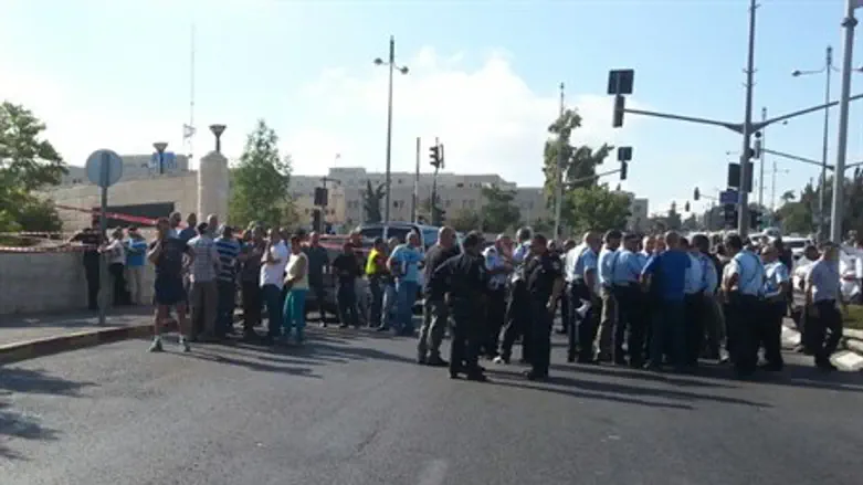 Место теракта. Гора Скопус