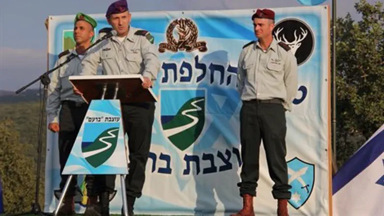 טקס החלפת מפקדים בעוצבת ברעם