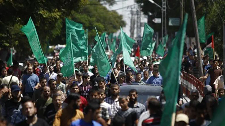 Hamas "victory rally" in Gaza
