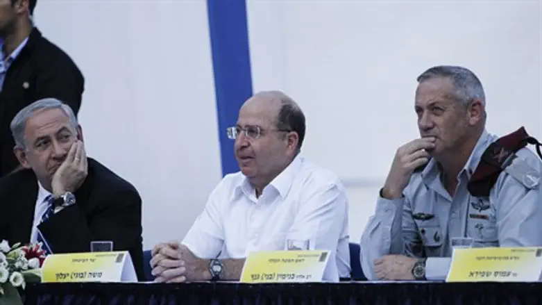 בנימין נתניהו, בני גנץ ומשה יעלון