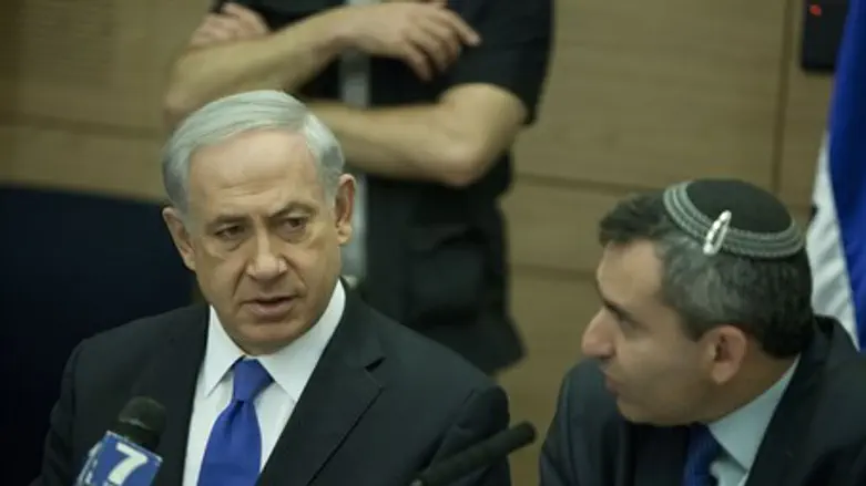 Биньямин Нетаньяху и Зеэв Элькин