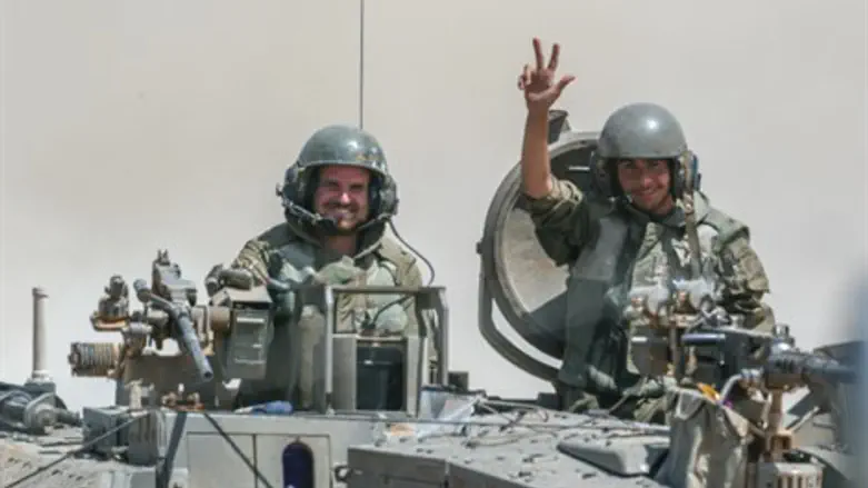 חיילים במהלך "צוק איתן"